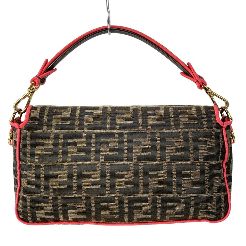 Fendi Mama Bucket Handbag 8BR600 Brown Dark Brown Pink - Picture 3 of 15